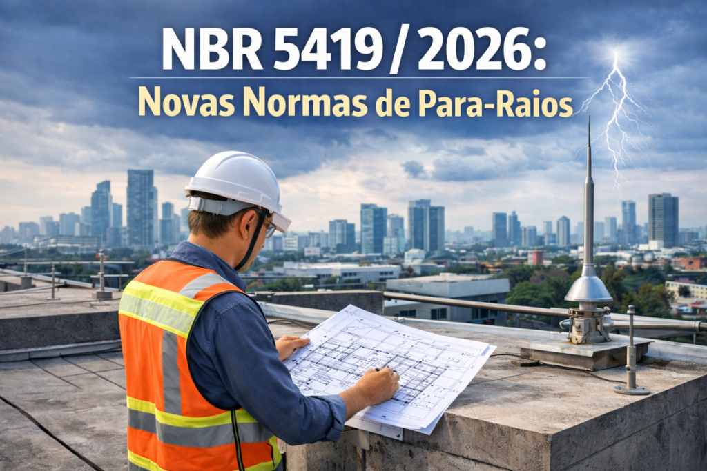 Inspeção de para-raios em edifício para adequação à norma NBR 5419/2026