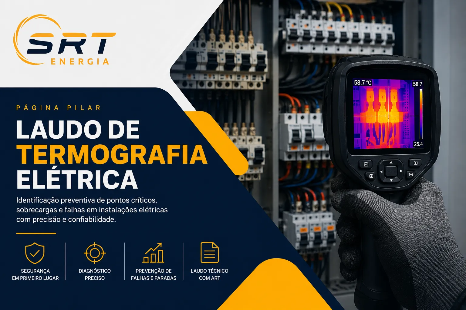 Laudo de Termografia Elétrica – SRT Energia Laudo de termografia elétrica em sistemas elétricos no Rio de Janeiro