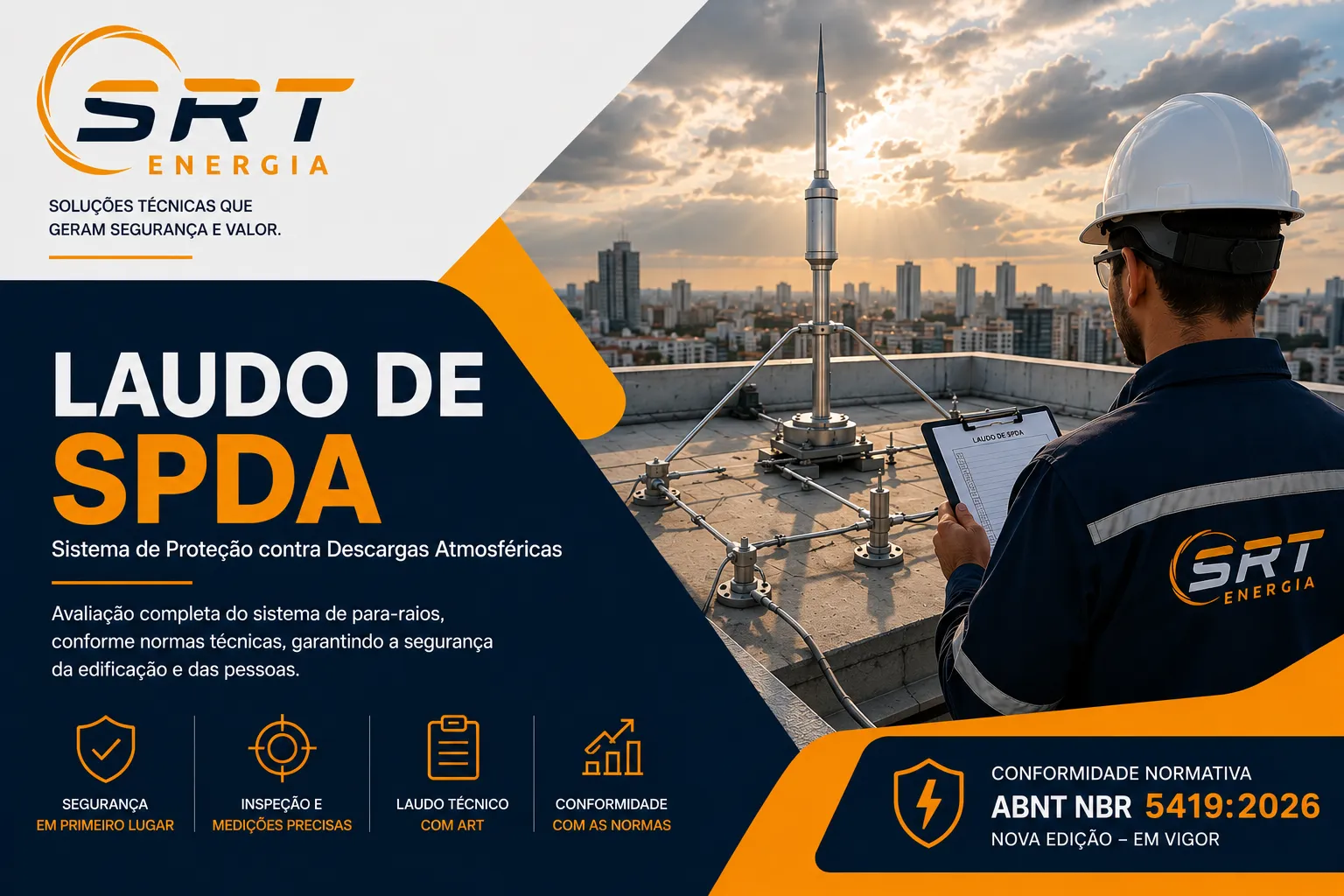 Laudo de SPDA – SRT Energia Laudo de SPDA no Rio de Janeiro realizado pela SRT Energia